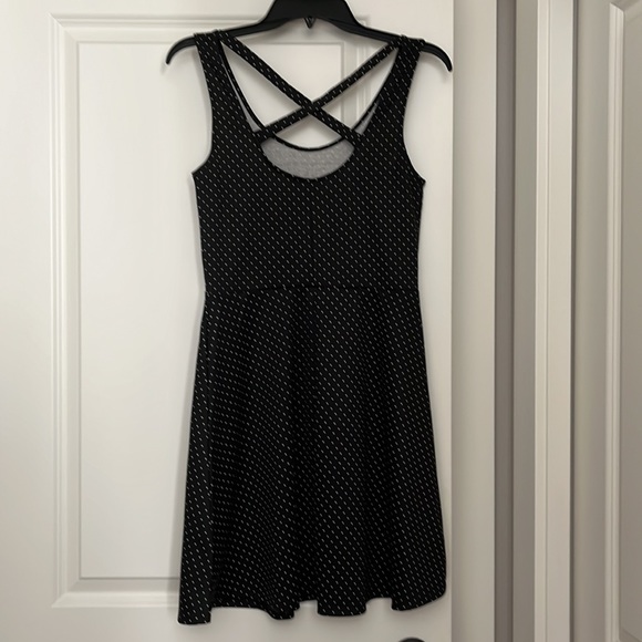 EUC-Cute/casual H & M black dress with white polkadots. Only worn once. Size S - Picture 3 of 4